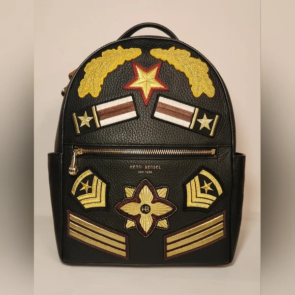 henri bendel | Bags | Henri Bendel Black Military Backpack  display picture 3